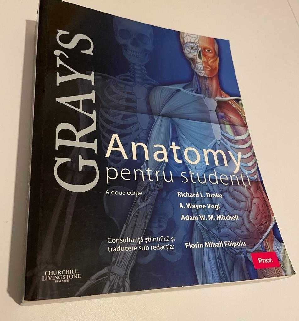 GRAY'S ANATOMY pentru studenti, editia 2, urme fine de utilizare