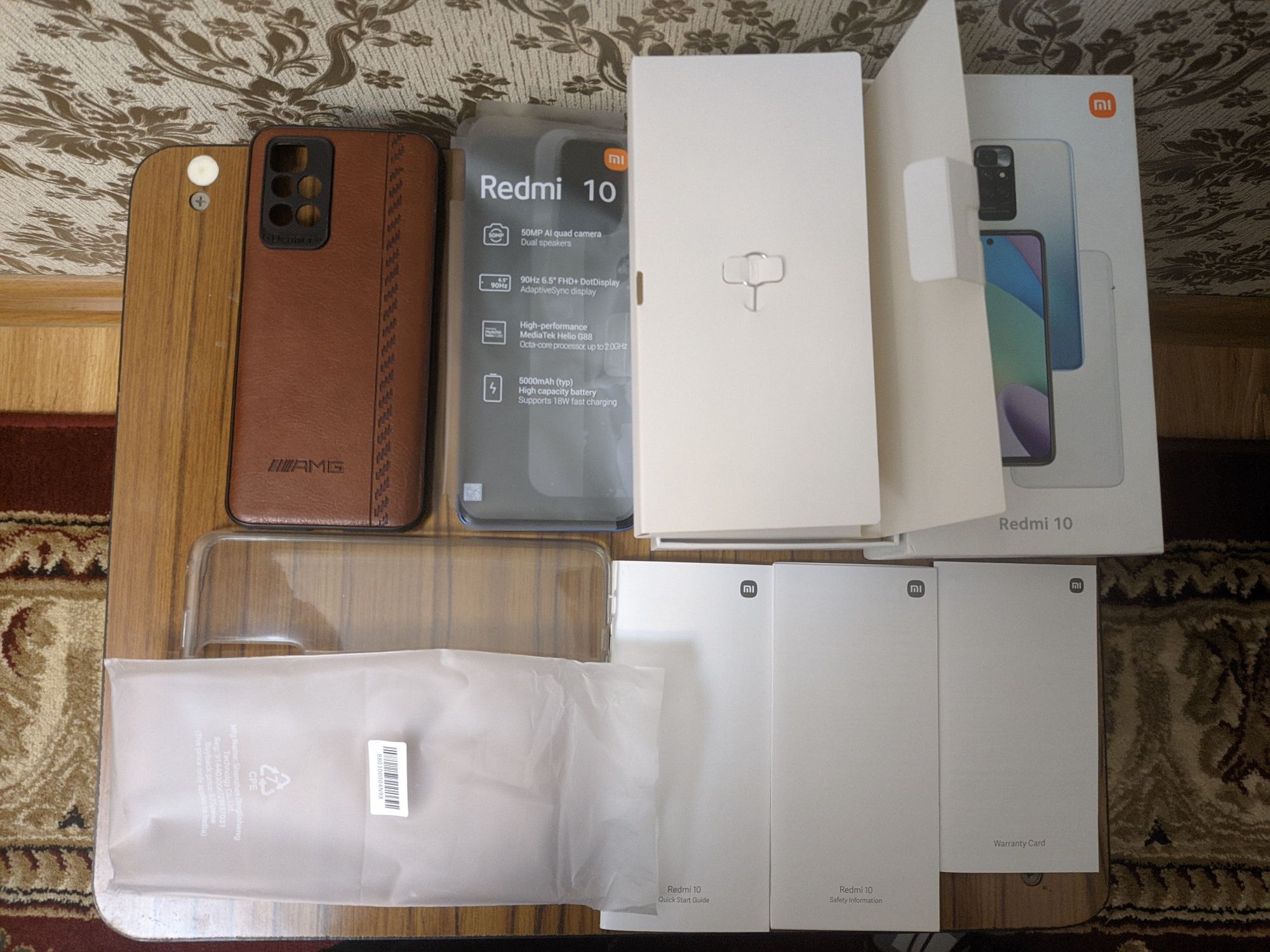 Смартфон телефон Redmi 10 4/64 коробка док 100%