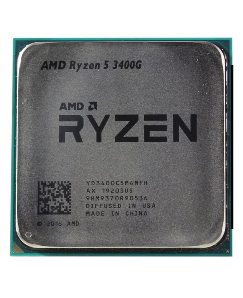 процессор AMD 3400G 4 ядер 8 потоков