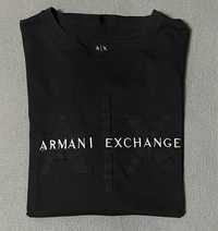Оригинална черна мъжка тениска Armani Exchange