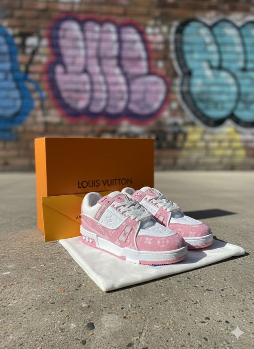 Adidasi LV Trainers Roz Adidasi fete Premium