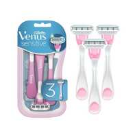 Женские одноразовые бритвы Gillette Venus Sensitive — 3 бритвы в одной