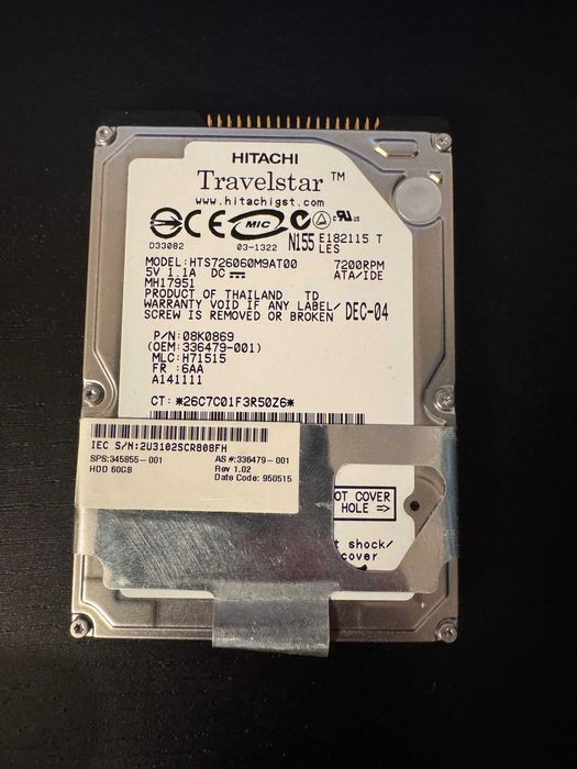 HDD ATA Hitachi 2.5" 60GB