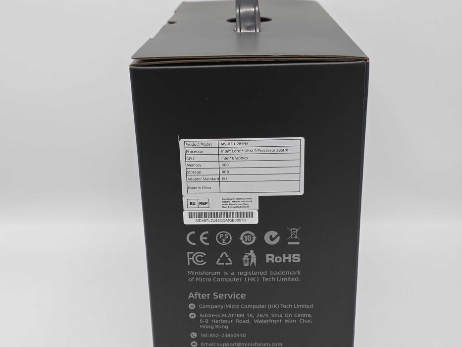 MinisForum MS-02U-285HX Intel Core Ultra 9 285HX No Ram No Storage Nou