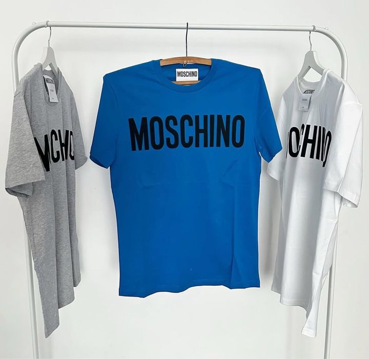 Tricou Moschino Albastru Casual 100% original