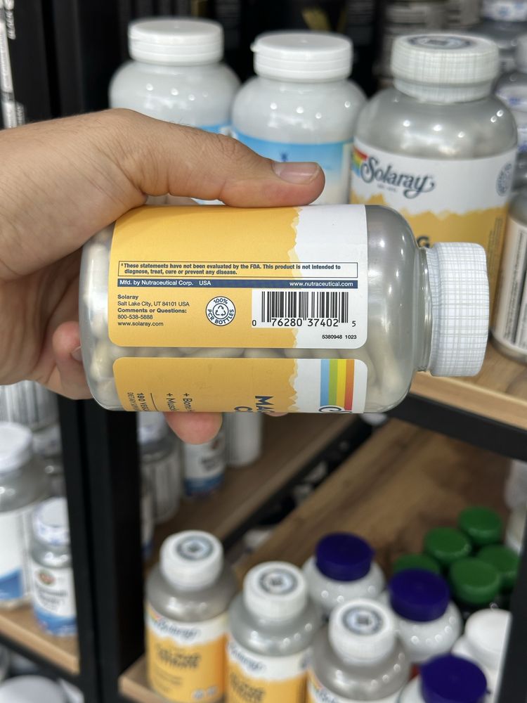Solaray Magnesium Citrate 400 mg 180 капсул
