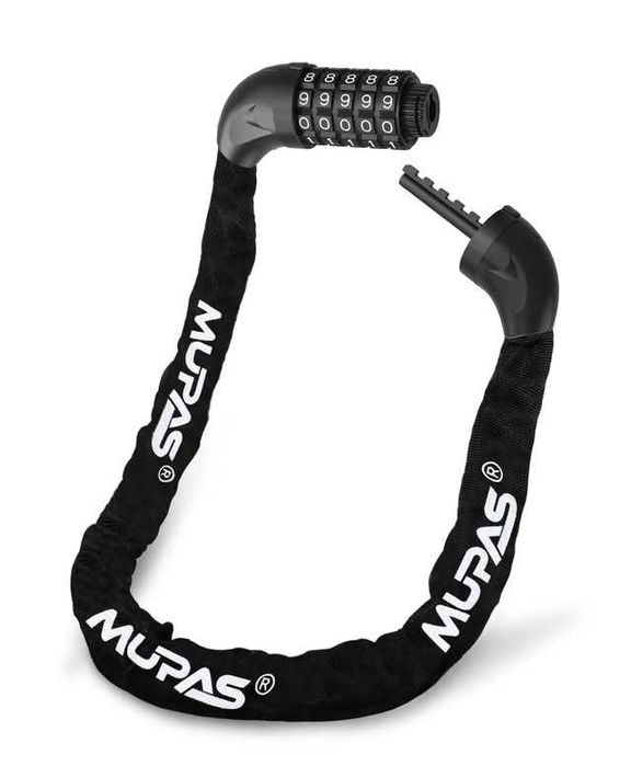 Lanț antiefracție pentru bicicletă cu cifru de 5 cifre