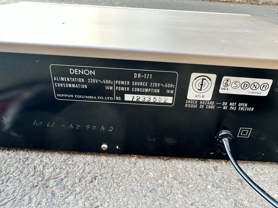 Denon DR-171 Deck Vintage casetofon