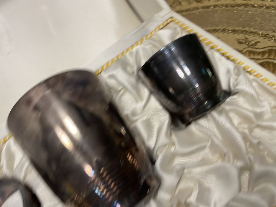 Английски кухненски сет с посребряване