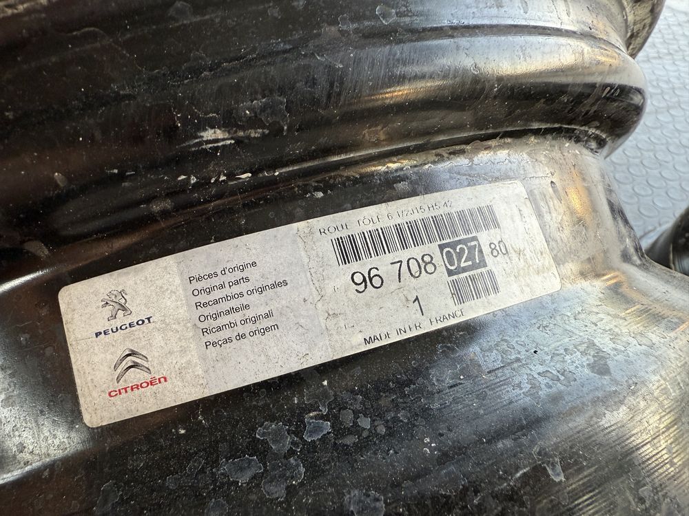 4бр. ОРИГИНАЛНИ 15” Джанти 5x108 за -PEUGEOT/CITROEN- 6.5Jx15H2, ET42