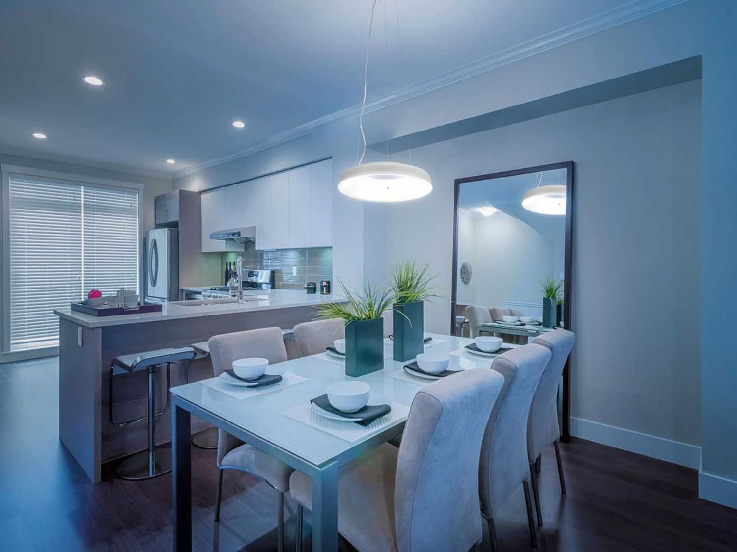 LED пендел Полилей димируем Zigbee Smart Home смарт Черен Бял 4200 lm