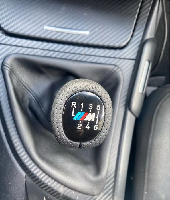 Nuca schimbator maneta manson M piele perforata Bmw Seria 1 3 E90 E92
