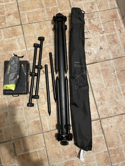 Vând Rod Pod Caperlan pentru 3 lansete + 2 avertizori Xtrem 100