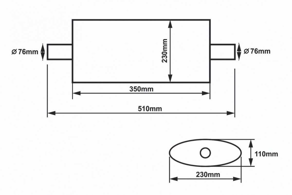 Унивесално спортно гърне SLIDE 76mm 304SS 350mm