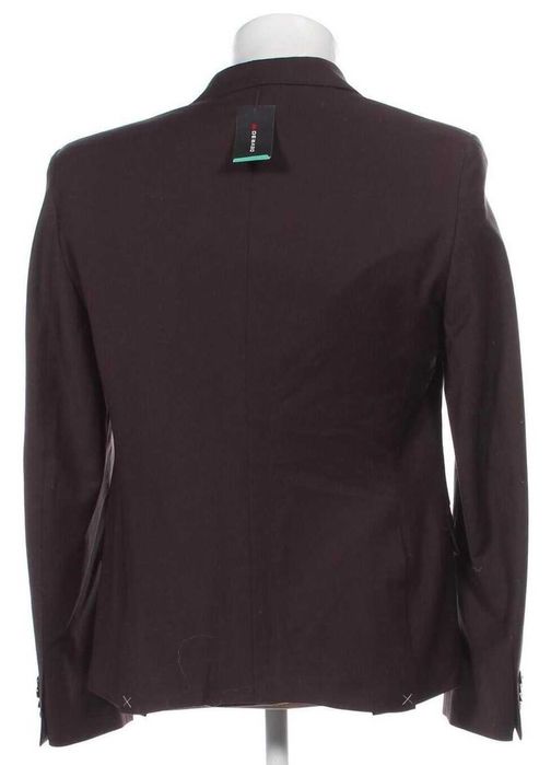 Sacou blazer slim 50 L premium Devred NOU lana super 110's maro inchis