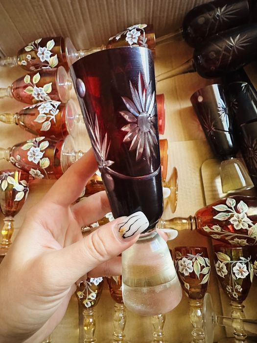 Seturi cristal rosu Rubin