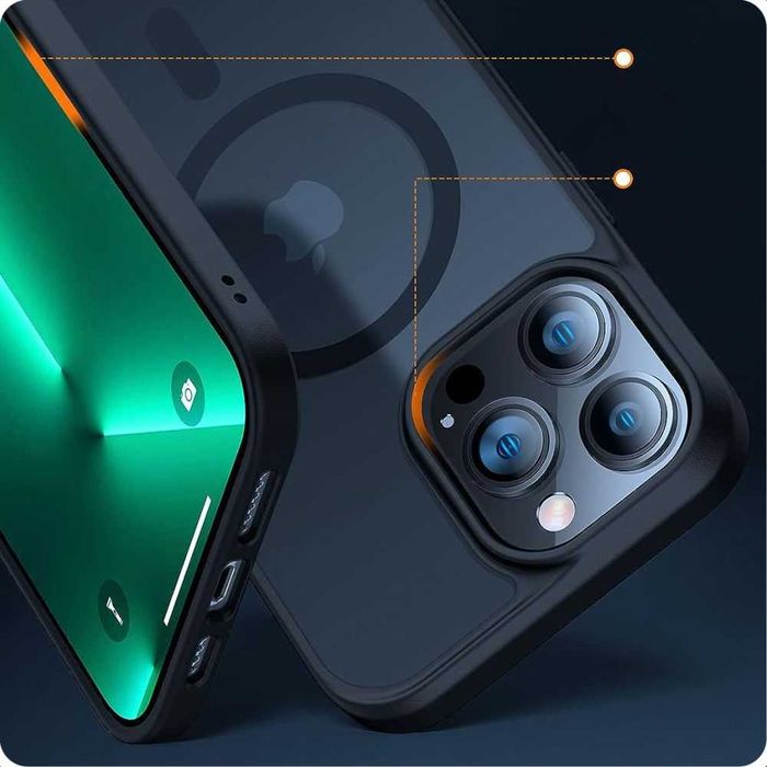Huse premium magsafe +Folie APPLE iPhone 15 Pro Max 16 Plus modele dif
