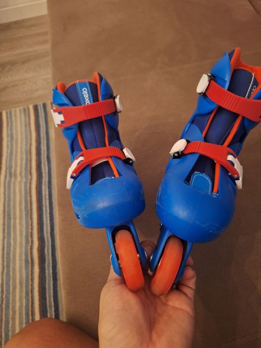 Set role Blue marimea (32-34) cu casca, protectii si geanta transport