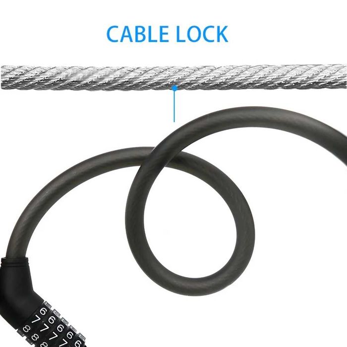 Cablu de blocare Bicicleta, Bicicleta Electrica, Trotineta  – 1,2 m