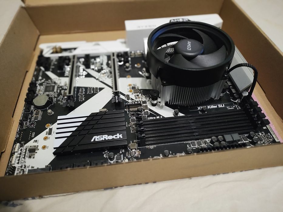 Геймърски комплект AM4 дъно с AMD Ryzen 5 3600XT