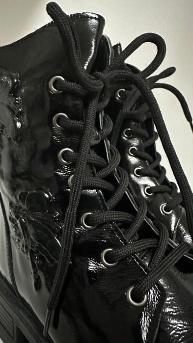 Сапоги, зимние, лаковые