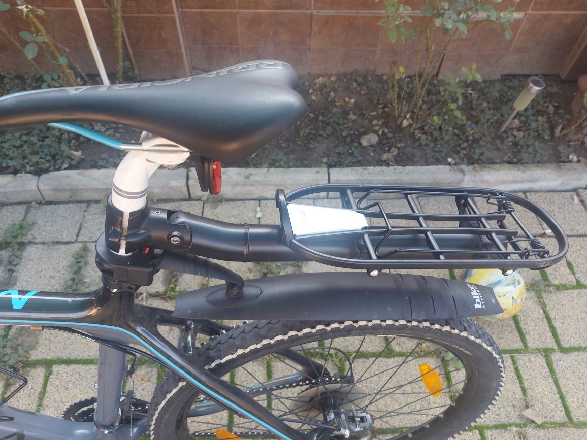 Portbagaj suspendat pentru bicicletă din aluminiu