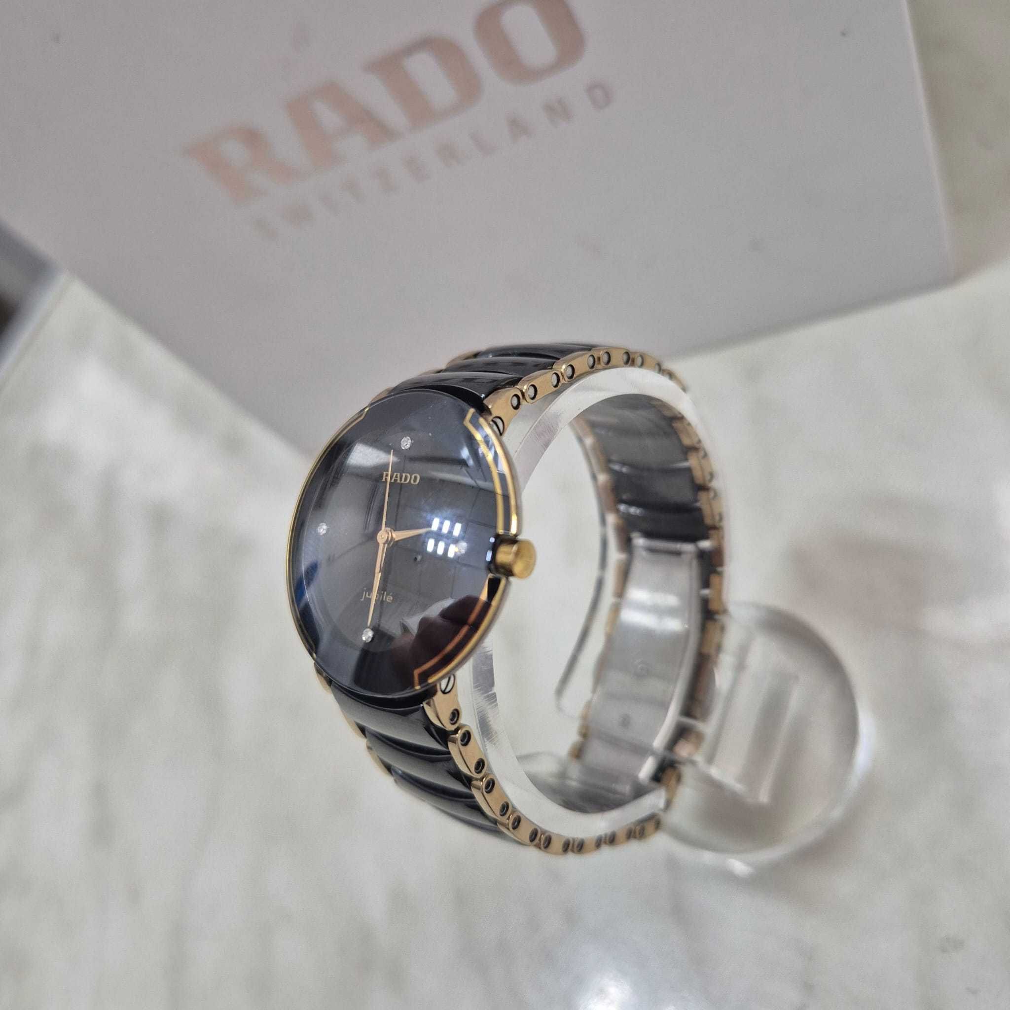 Set ceasuri Rado Centrix Dama si Barbat Negru Zeus Amanet Rahova 31399
