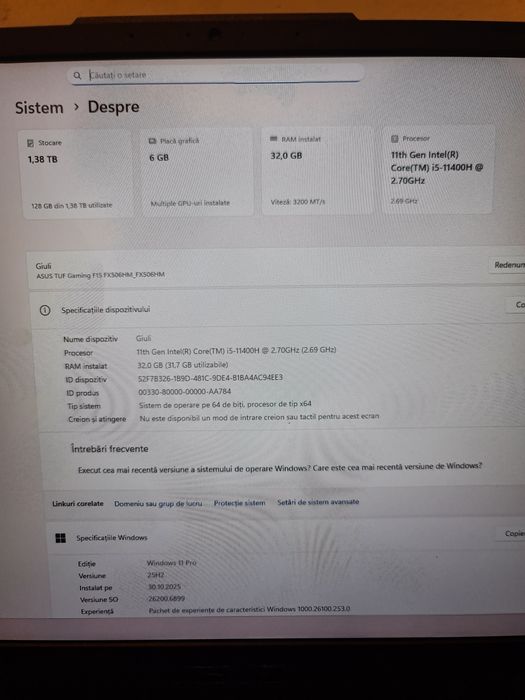 Laptop Gaming ASUS TUF F15