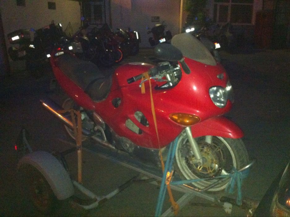 Transport motocicleta cu remorca specializata
