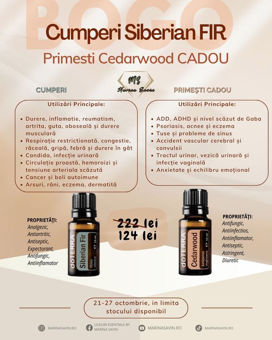 Bogo Siberin Fir si Cedarwood