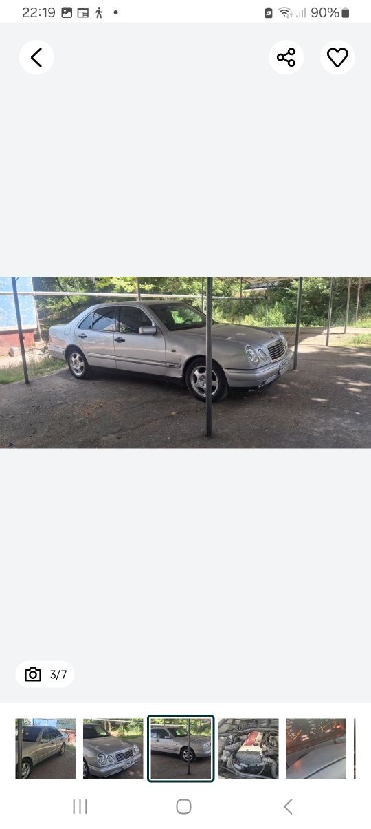 Мерседес W 210 сотилади машина яхши мотор каробкада айб йук хадавой. Я