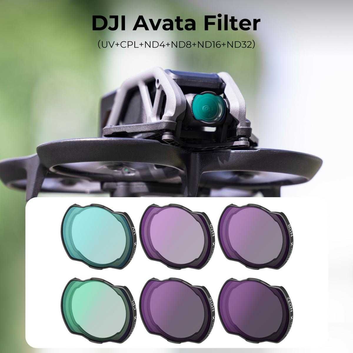 UV CPL ND Филтри K&F Concept за DJI Avata
