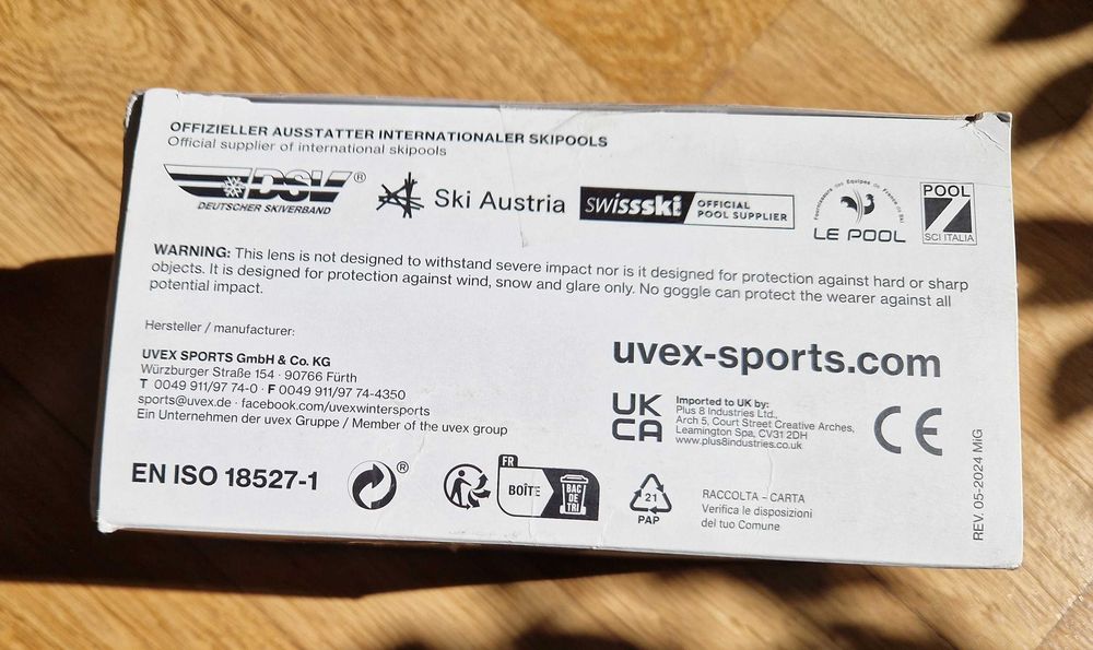 Ски/сноуборд маска UVEX