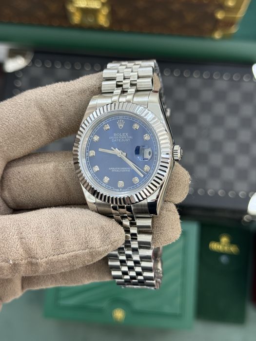 Rolex Date-Just 41mm Blue Dial