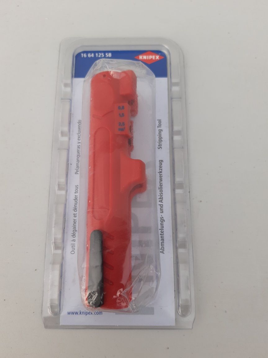 Decapator petru cabluri plate și rotunde Knipex 16 64 125 SB