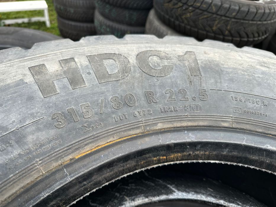 Anvelope 315 80 22.5 Continental, pentru Bascule, in stare foarte buna