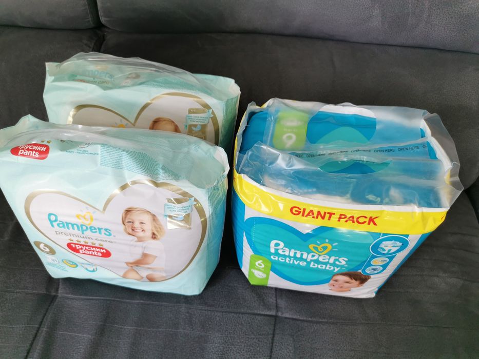 Пелени - гащички Pampers Premium Care Pants Размер 6