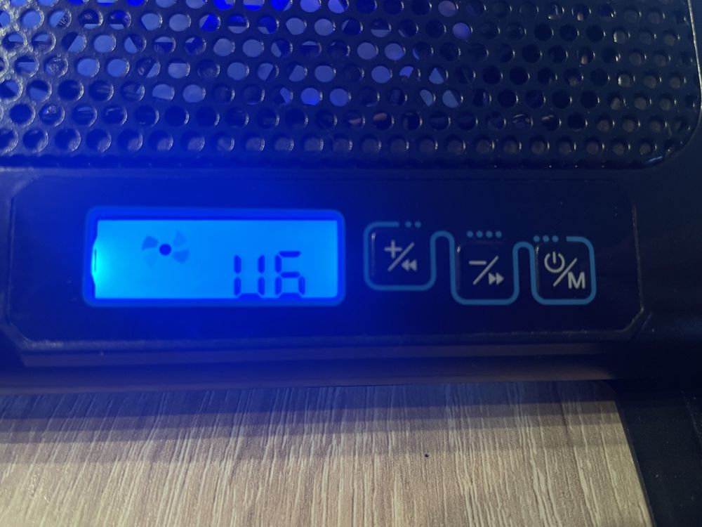 Cooler laptop A+, 15.6”, 6 ventilatoare, negru
