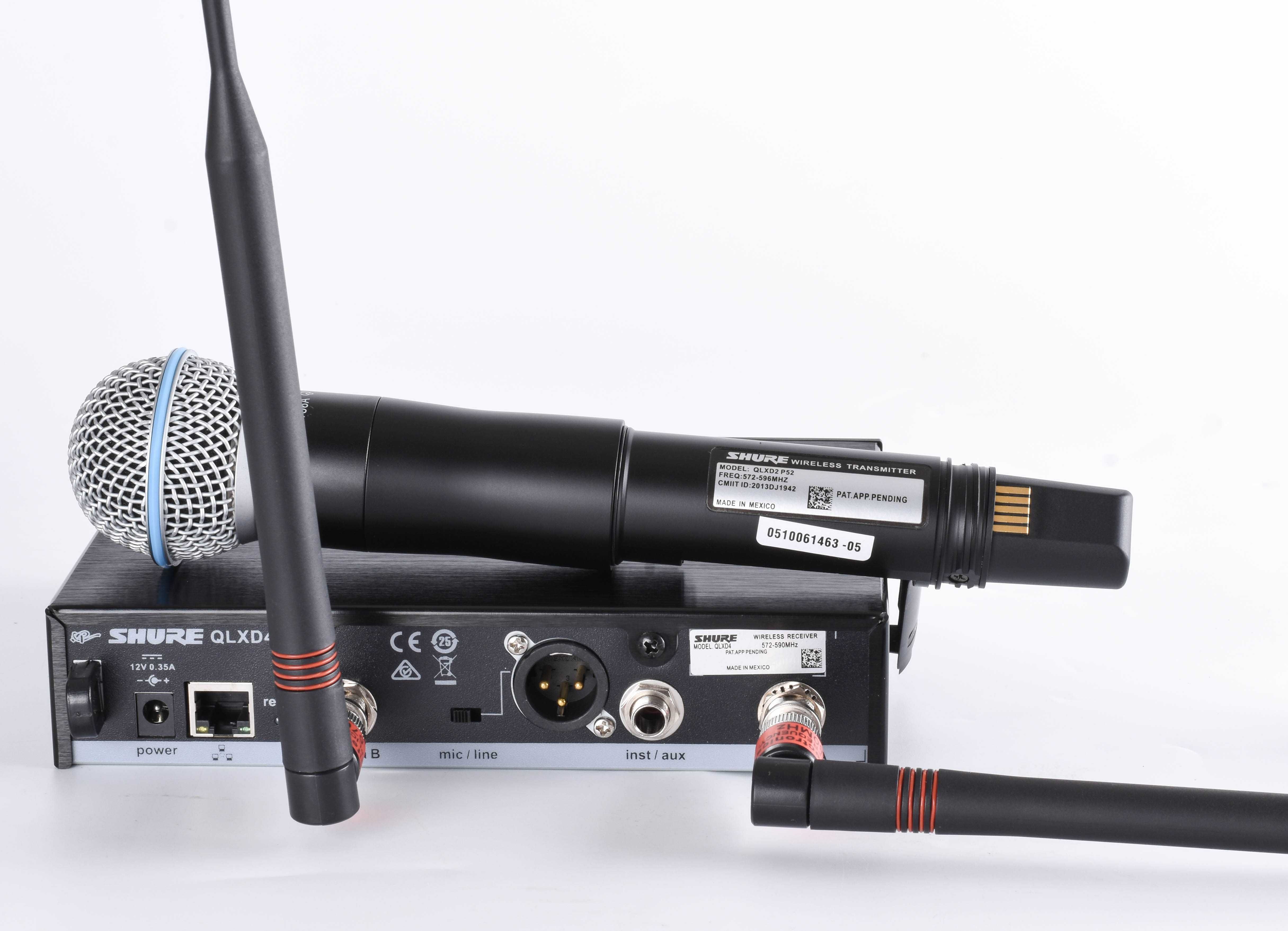 Wireless SHURE QLXD4 BETA 58A microfon + CASE cadou (Made in Mexico)