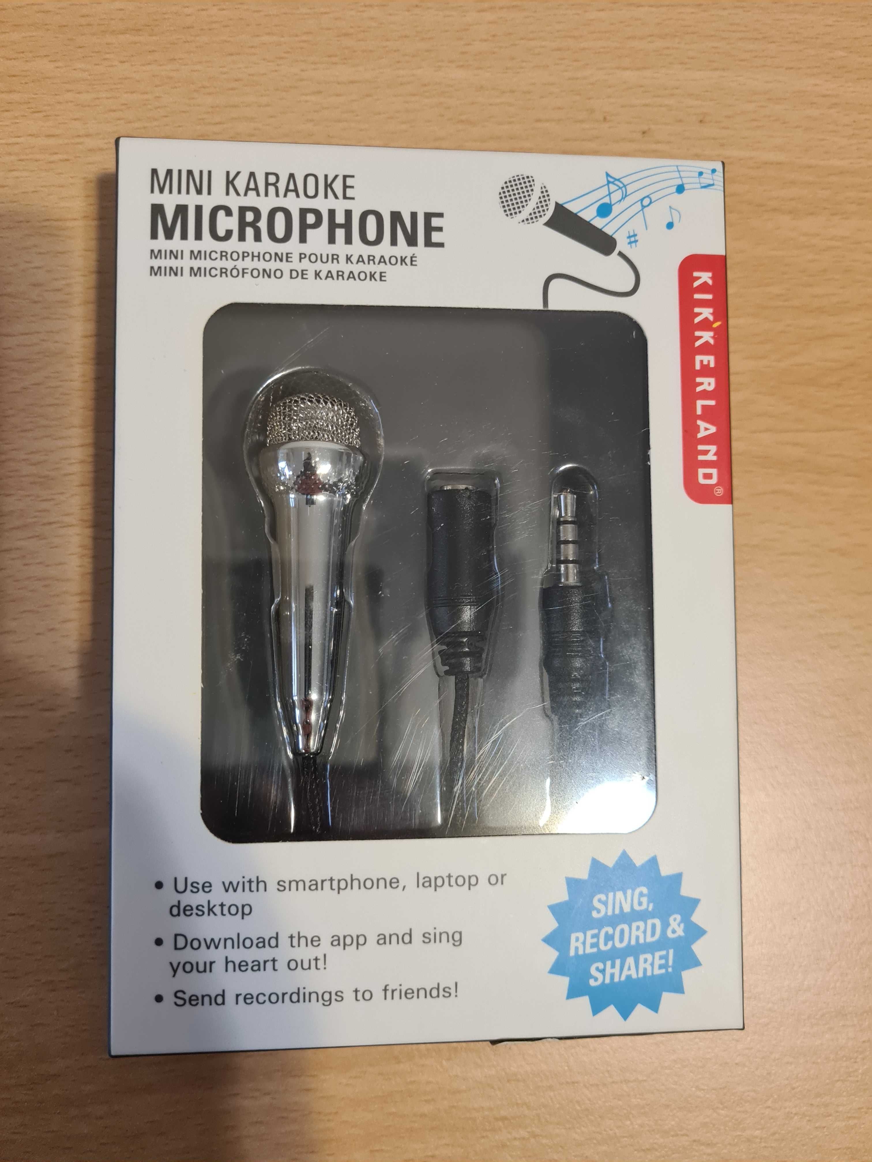 Microfon mini karaoke pentru telefon, tableta, laptop