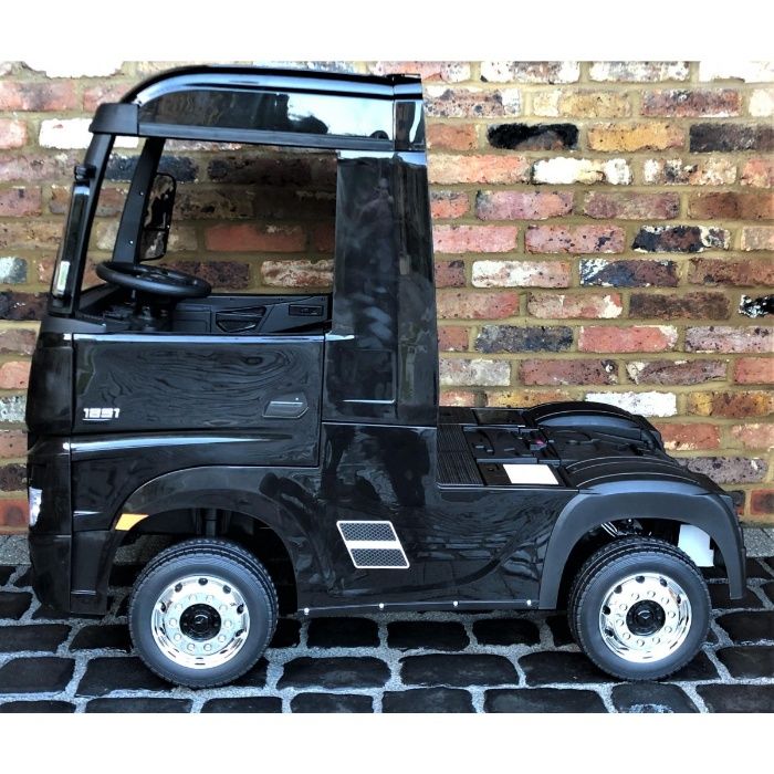 Camion electric pentru copii Mercedes ACTROS 4x4 STANDARD 4x45W #Negru