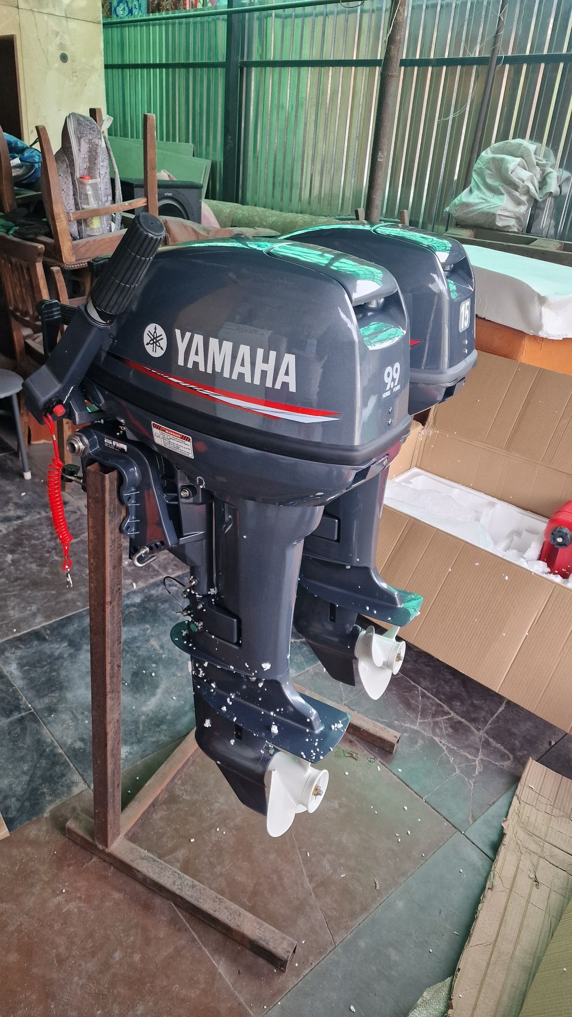 Yamaha новый лодочный мотор 9.9 15 лс 246 кубиков 36кг китаец