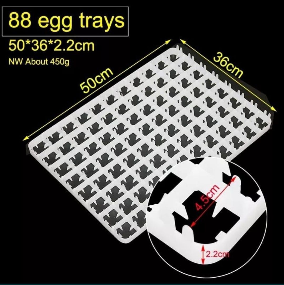 Лотки для куриных яйц предворительные 88 ячеек яйц