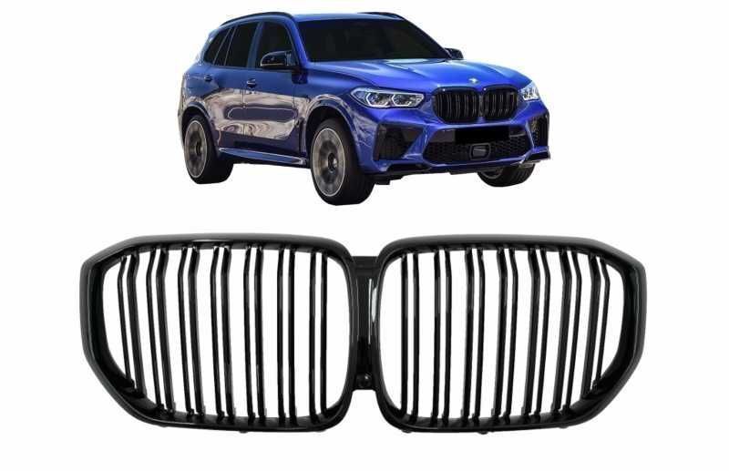 Grila BMW X5 G05 2018-up Duble Negru Lucios M Look Import Germania