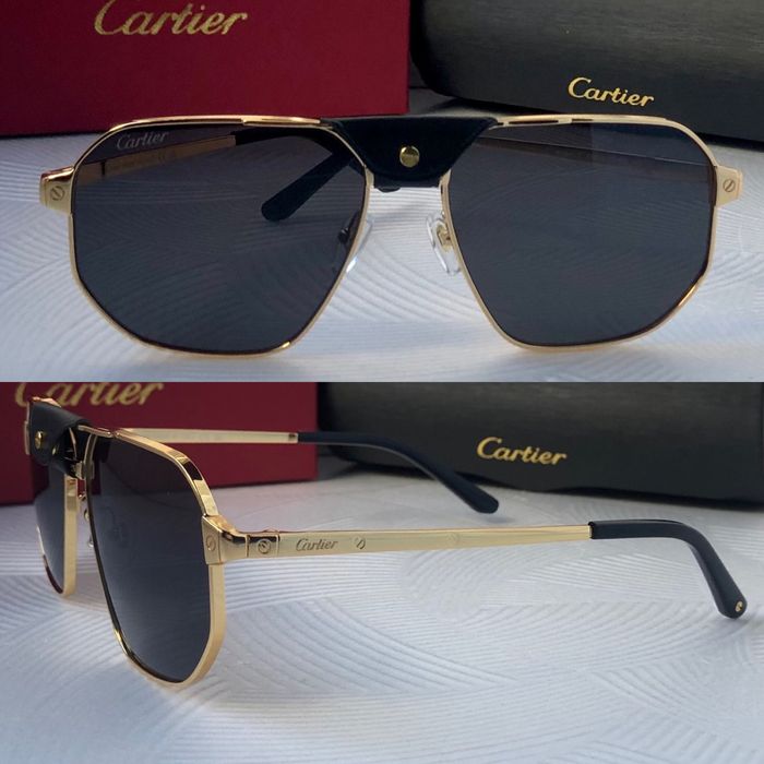 Мъжки слънчеви очила с кожа 3 цвята