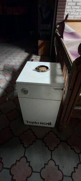 Газовый котёл в рабочем состоянии