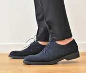 Pantofi derby 43 premium VAGABOND NOI piele naturala moale navy