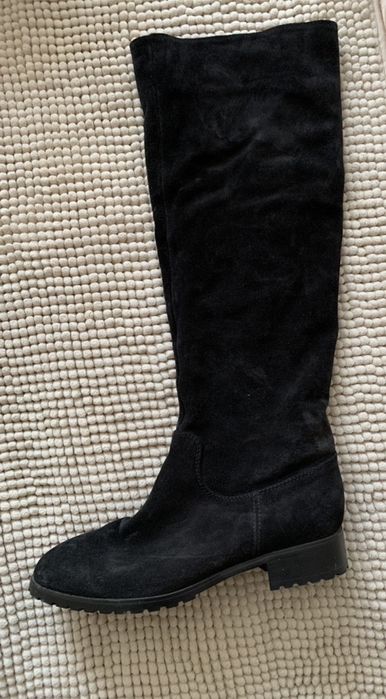 Сапоги натуральная замша