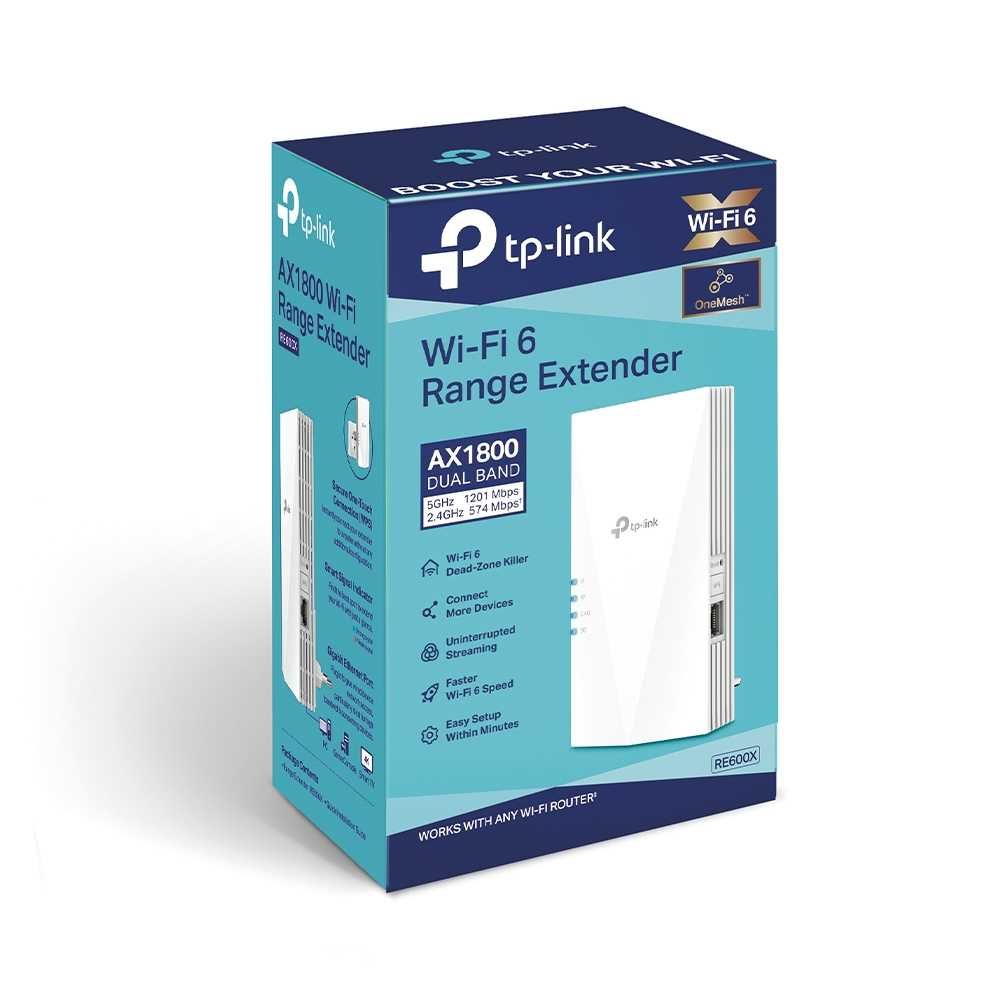 Расширитель диапазона Wi-Fi 6 TP-Link RE600X/AX1800