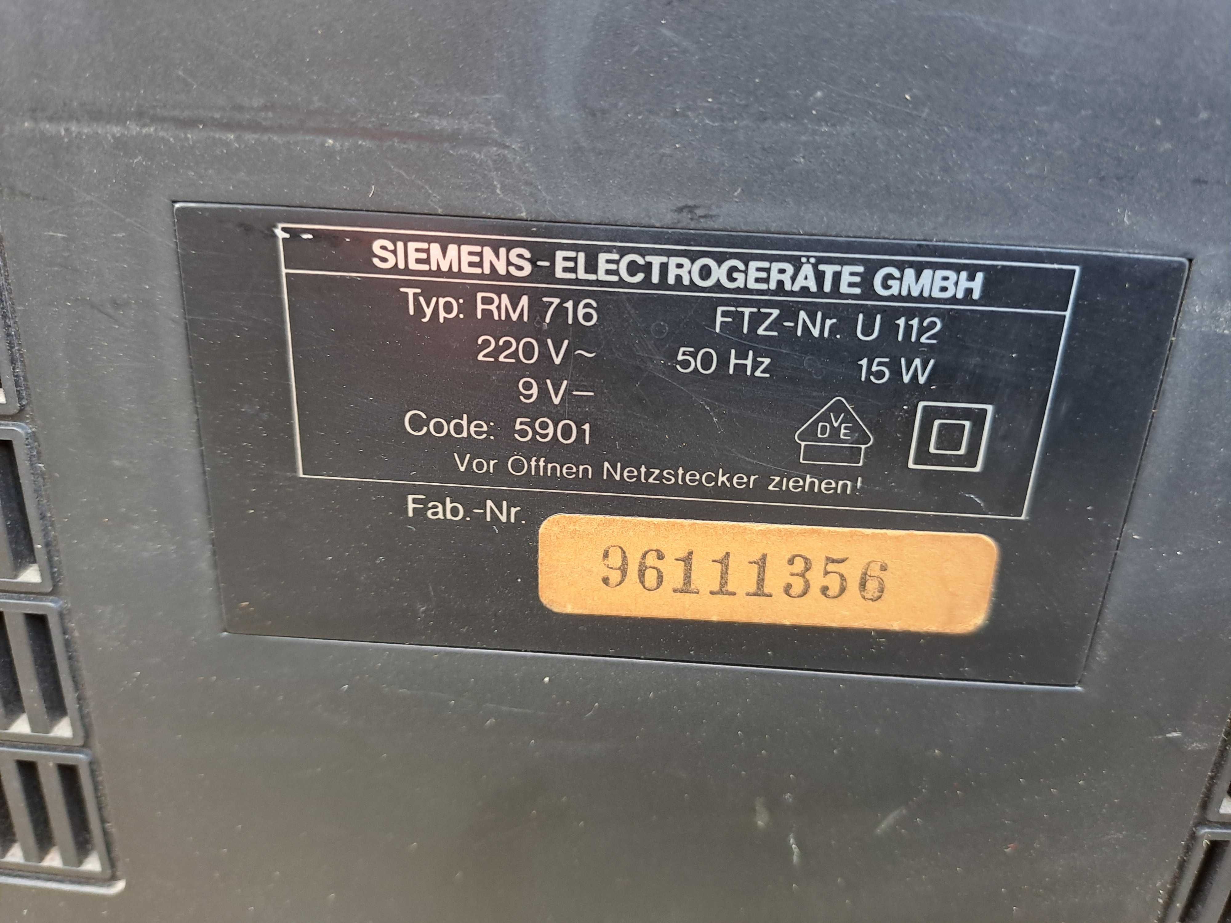 radio casetofon siemens club 716 functional